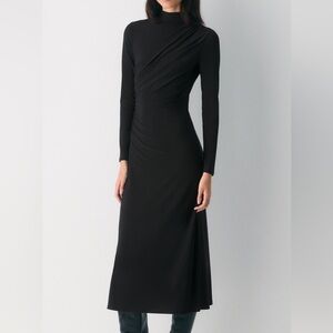 Wilfred Midnight Black Long Sleeve Dress